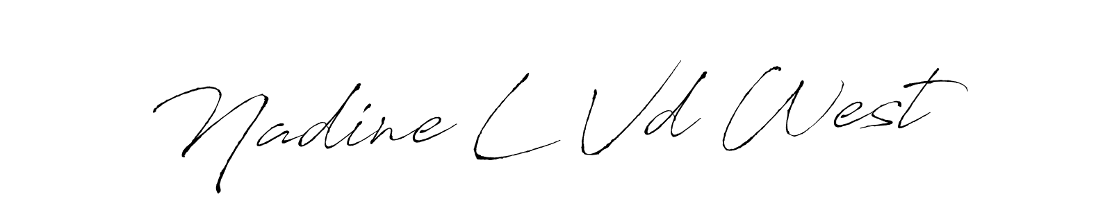 if you are searching for the best signature style for your name Nadine L Vd West. so please give up your signature search. here we have designed multiple signature styles  using Antro_Vectra. Nadine L Vd West signature style 6 images and pictures png