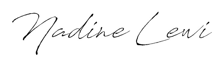Create a beautiful signature design for name Nadine Lewi. With this signature (Antro_Vectra) fonts, you can make a handwritten signature for free. Nadine Lewi signature style 6 images and pictures png