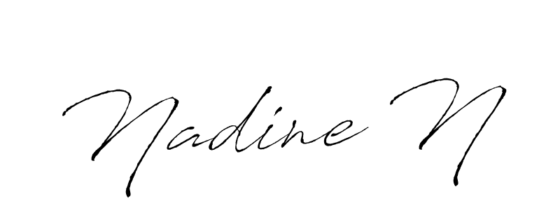 See photos of Nadine N official signature by Spectra . Check more albums & portfolios. Read reviews & check more about Antro_Vectra font. Nadine N signature style 6 images and pictures png