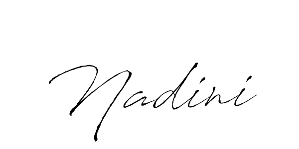 How to make Nadini name signature. Use Antro_Vectra style for creating short signs online. This is the latest handwritten sign. Nadini signature style 6 images and pictures png