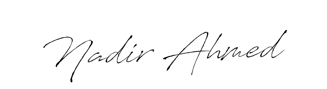 You should practise on your own different ways (Antro_Vectra) to write your name (Nadir Ahmed) in signature. don't let someone else do it for you. Nadir Ahmed signature style 6 images and pictures png