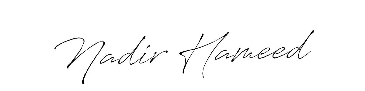 Make a beautiful signature design for name Nadir Hameed. Use this online signature maker to create a handwritten signature for free. Nadir Hameed signature style 6 images and pictures png