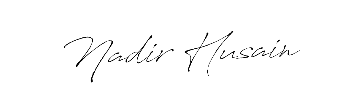 You should practise on your own different ways (Antro_Vectra) to write your name (Nadir Husain) in signature. don't let someone else do it for you. Nadir Husain signature style 6 images and pictures png