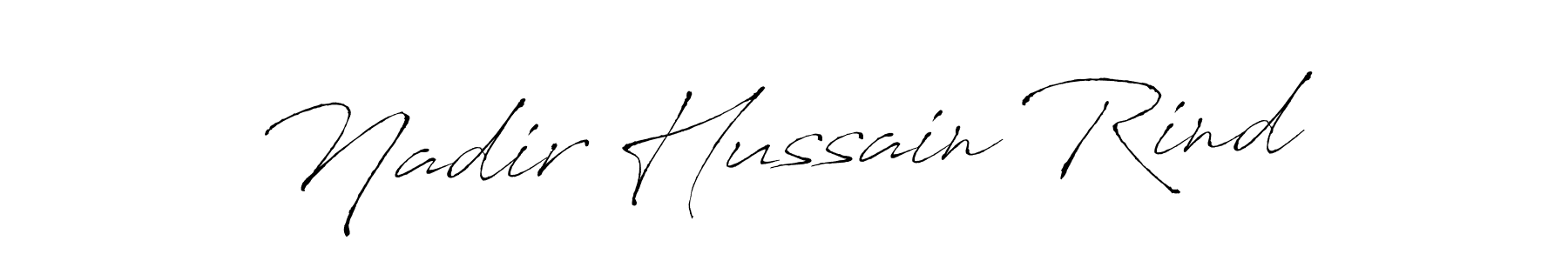 It looks lik you need a new signature style for name Nadir Hussain Rind. Design unique handwritten (Antro_Vectra) signature with our free signature maker in just a few clicks. Nadir Hussain Rind signature style 6 images and pictures png