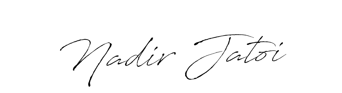 Nadir Jatoi stylish signature style. Best Handwritten Sign (Antro_Vectra) for my name. Handwritten Signature Collection Ideas for my name Nadir Jatoi. Nadir Jatoi signature style 6 images and pictures png