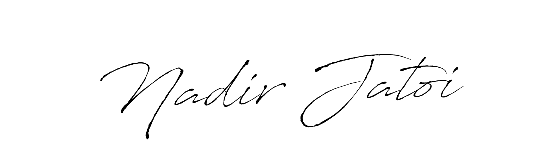 Nadir Jatoi stylish signature style. Best Handwritten Sign (Antro_Vectra) for my name. Handwritten Signature Collection Ideas for my name Nadir Jatoi. Nadir Jatoi signature style 6 images and pictures png