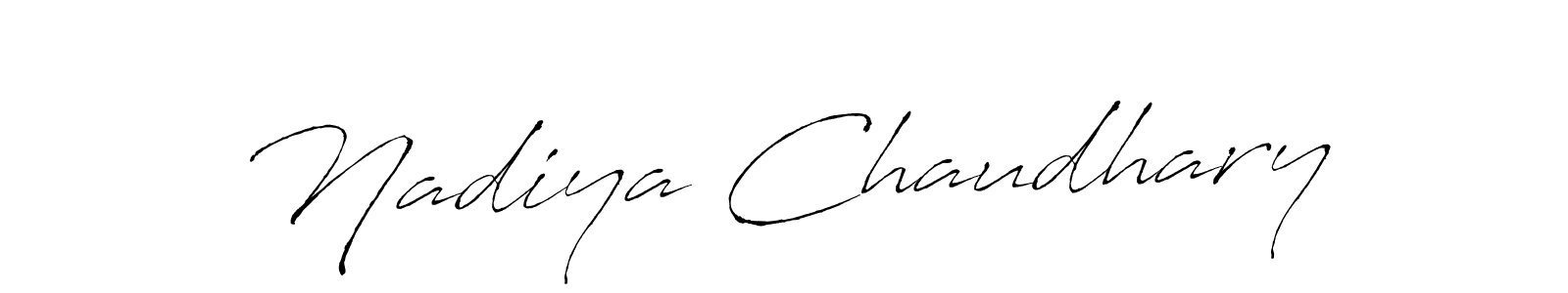 Nadiya Chaudhary stylish signature style. Best Handwritten Sign (Antro_Vectra) for my name. Handwritten Signature Collection Ideas for my name Nadiya Chaudhary. Nadiya Chaudhary signature style 6 images and pictures png