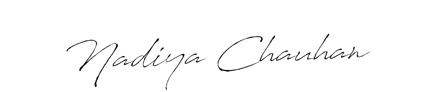 Nadiya Chauhan stylish signature style. Best Handwritten Sign (Antro_Vectra) for my name. Handwritten Signature Collection Ideas for my name Nadiya Chauhan. Nadiya Chauhan signature style 6 images and pictures png