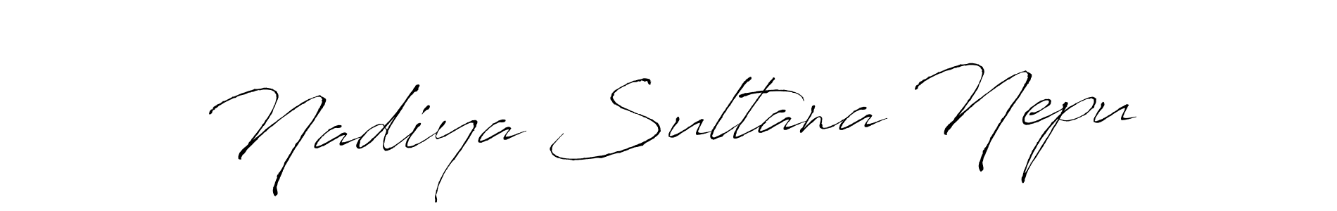 Make a beautiful signature design for name Nadiya Sultana Nepu. Use this online signature maker to create a handwritten signature for free. Nadiya Sultana Nepu signature style 6 images and pictures png