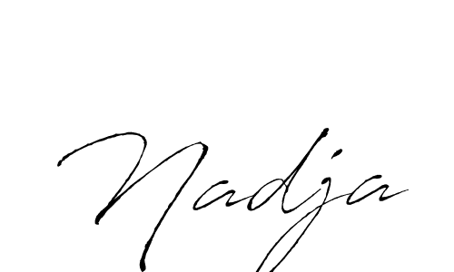 You should practise on your own different ways (Antro_Vectra) to write your name (Nadja) in signature. don't let someone else do it for you. Nadja signature style 6 images and pictures png