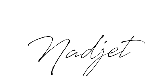 Also we have Nadjet name is the best signature style. Create professional handwritten signature collection using Antro_Vectra autograph style. Nadjet signature style 6 images and pictures png