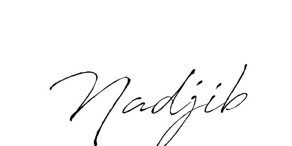Once you've used our free online signature maker to create your best signature Antro_Vectra style, it's time to enjoy all of the benefits that Nadjib name signing documents. Nadjib signature style 6 images and pictures png