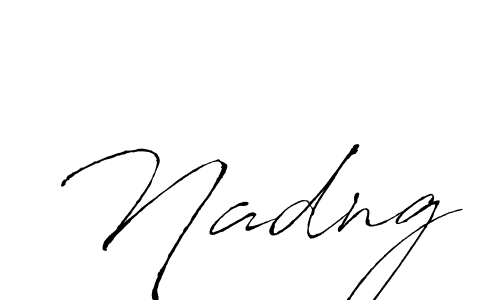 Use a signature maker to create a handwritten signature online. With this signature software, you can design (Antro_Vectra) your own signature for name Nadng. Nadng signature style 6 images and pictures png