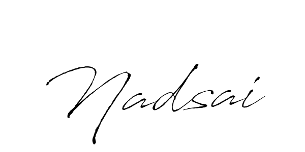 You can use this online signature creator to create a handwritten signature for the name Nadsai. This is the best online autograph maker. Nadsai signature style 6 images and pictures png