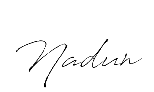 Nadun stylish signature style. Best Handwritten Sign (Antro_Vectra) for my name. Handwritten Signature Collection Ideas for my name Nadun. Nadun signature style 6 images and pictures png