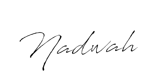 Use a signature maker to create a handwritten signature online. With this signature software, you can design (Antro_Vectra) your own signature for name Nadwah. Nadwah signature style 6 images and pictures png