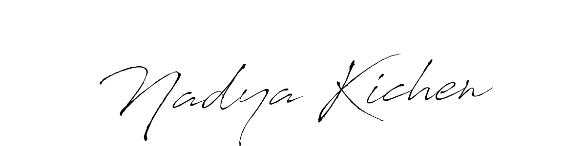 Make a beautiful signature design for name Nadya Kichen. Use this online signature maker to create a handwritten signature for free. Nadya Kichen signature style 6 images and pictures png