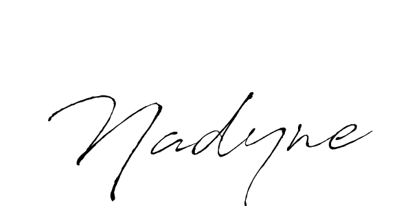 Make a beautiful signature design for name Nadyne. Use this online signature maker to create a handwritten signature for free. Nadyne signature style 6 images and pictures png