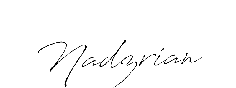 Also we have Nadzrian name is the best signature style. Create professional handwritten signature collection using Antro_Vectra autograph style. Nadzrian signature style 6 images and pictures png