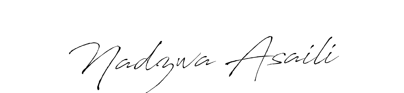 How to Draw Nadzwa Asaili signature style? Antro_Vectra is a latest design signature styles for name Nadzwa Asaili. Nadzwa Asaili signature style 6 images and pictures png