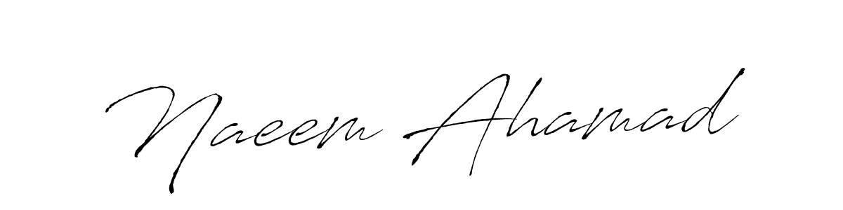 Naeem Ahamad stylish signature style. Best Handwritten Sign (Antro_Vectra) for my name. Handwritten Signature Collection Ideas for my name Naeem Ahamad. Naeem Ahamad signature style 6 images and pictures png