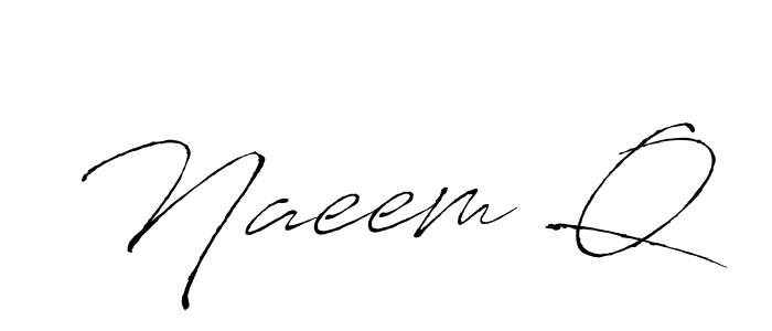 It looks lik you need a new signature style for name Naeem Q. Design unique handwritten (Antro_Vectra) signature with our free signature maker in just a few clicks. Naeem Q signature style 6 images and pictures png