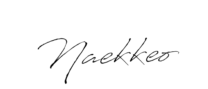 Use a signature maker to create a handwritten signature online. With this signature software, you can design (Antro_Vectra) your own signature for name Naekkeo. Naekkeo signature style 6 images and pictures png