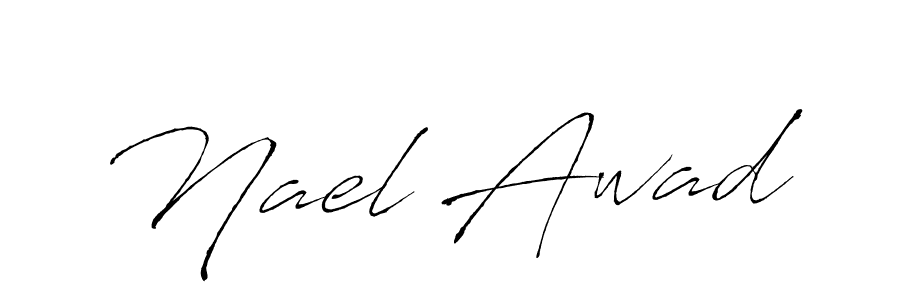 The best way (Antro_Vectra) to make a short signature is to pick only two or three words in your name. The name Nael Awad include a total of six letters. For converting this name. Nael Awad signature style 6 images and pictures png