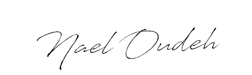 Create a beautiful signature design for name Nael Oudeh. With this signature (Antro_Vectra) fonts, you can make a handwritten signature for free. Nael Oudeh signature style 6 images and pictures png