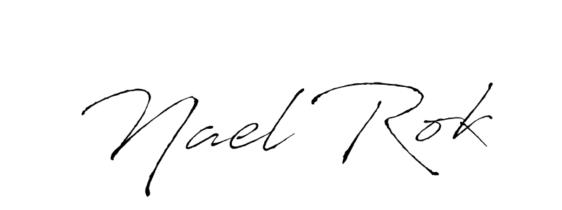 You should practise on your own different ways (Antro_Vectra) to write your name (Nael Rok) in signature. don't let someone else do it for you. Nael Rok signature style 6 images and pictures png