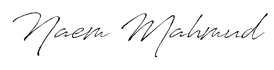 Transform the name Naem Mahmud into a signature masterpiece using Antro_Vectra font. Ideal for photographers, artists, and creators looking for watermarks. Naem Mahmud signature style 6 images and pictures png