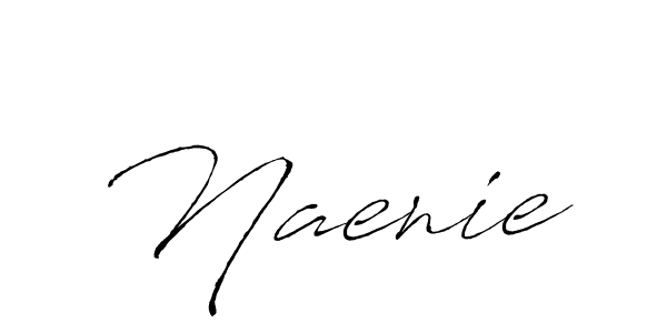 Use a signature maker to create a handwritten signature online. With this signature software, you can design (Antro_Vectra) your own signature for name Naenie. Naenie signature style 6 images and pictures png