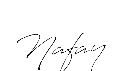 Use a signature maker to create a handwritten signature online. With this signature software, you can design (Antro_Vectra) your own signature for name Nafay. Nafay signature style 6 images and pictures png