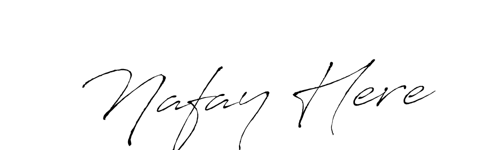How to make Nafay Here signature? Antro_Vectra is a professional autograph style. Create handwritten signature for Nafay Here name. Nafay Here signature style 6 images and pictures png