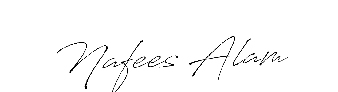 Make a beautiful signature design for name Nafees Alam. With this signature (Antro_Vectra) style, you can create a handwritten signature for free. Nafees Alam signature style 6 images and pictures png