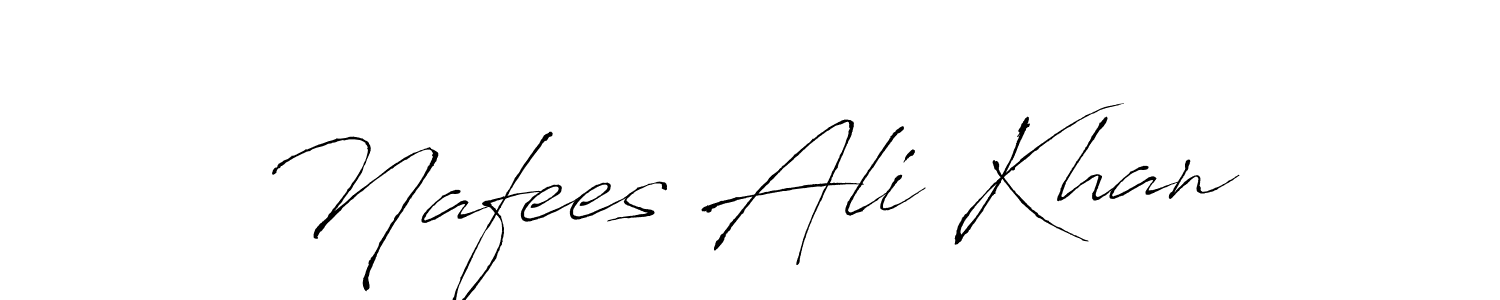 Design your own signature with our free online signature maker. With this signature software, you can create a handwritten (Antro_Vectra) signature for name Nafees Ali Khan. Nafees Ali Khan signature style 6 images and pictures png