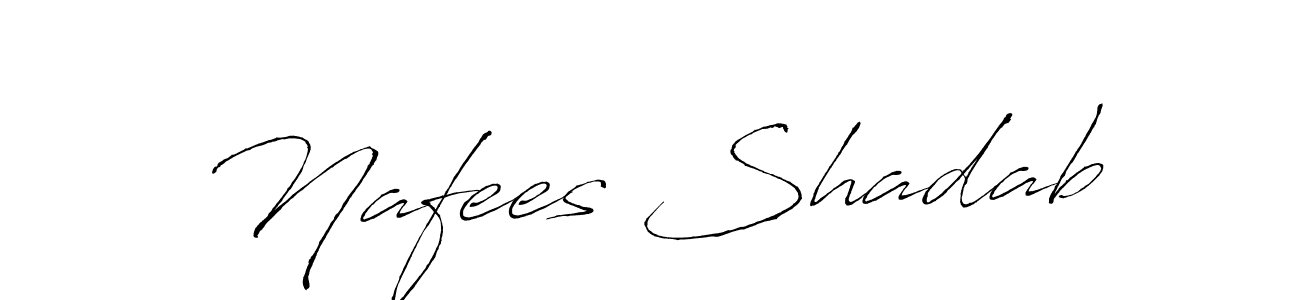 Nafees Shadab stylish signature style. Best Handwritten Sign (Antro_Vectra) for my name. Handwritten Signature Collection Ideas for my name Nafees Shadab. Nafees Shadab signature style 6 images and pictures png
