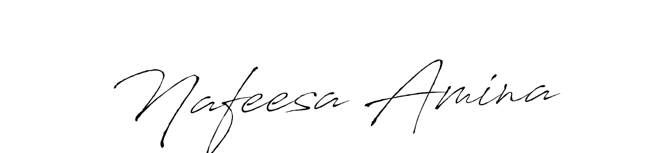 How to make Nafeesa Amina signature? Antro_Vectra is a professional autograph style. Create handwritten signature for Nafeesa Amina name. Nafeesa Amina signature style 6 images and pictures png