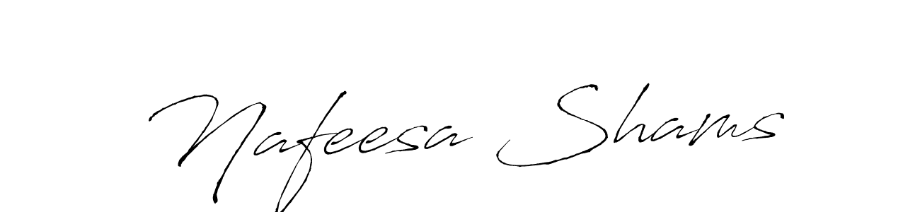 See photos of Nafeesa Shams official signature by Spectra . Check more albums & portfolios. Read reviews & check more about Antro_Vectra font. Nafeesa Shams signature style 6 images and pictures png