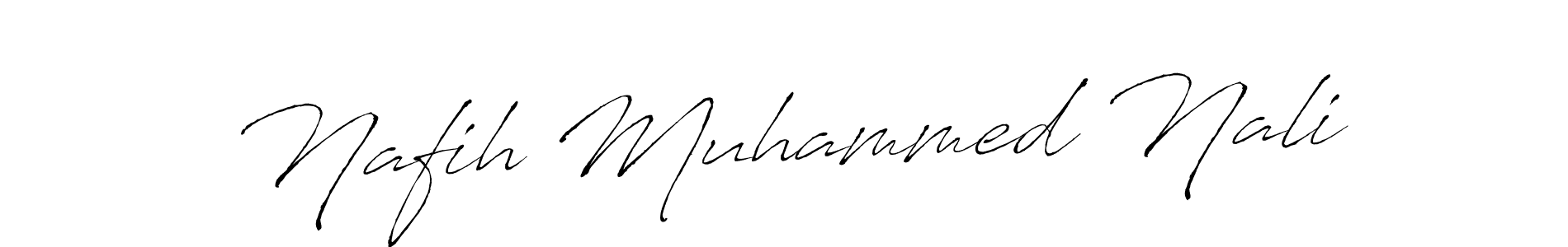You should practise on your own different ways (Antro_Vectra) to write your name (Nafih Muhammed Nali) in signature. don't let someone else do it for you. Nafih Muhammed Nali signature style 6 images and pictures png