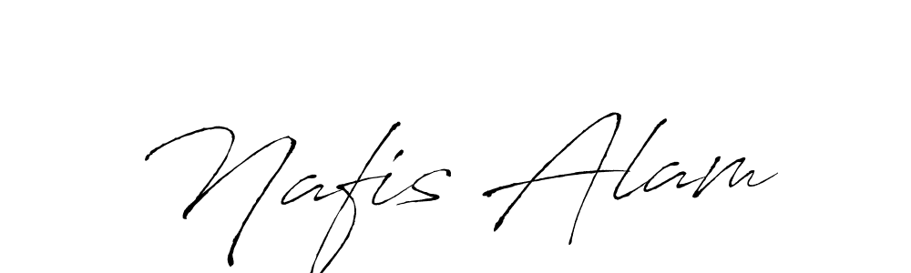 Make a beautiful signature design for name Nafis Alam. With this signature (Antro_Vectra) style, you can create a handwritten signature for free. Nafis Alam signature style 6 images and pictures png