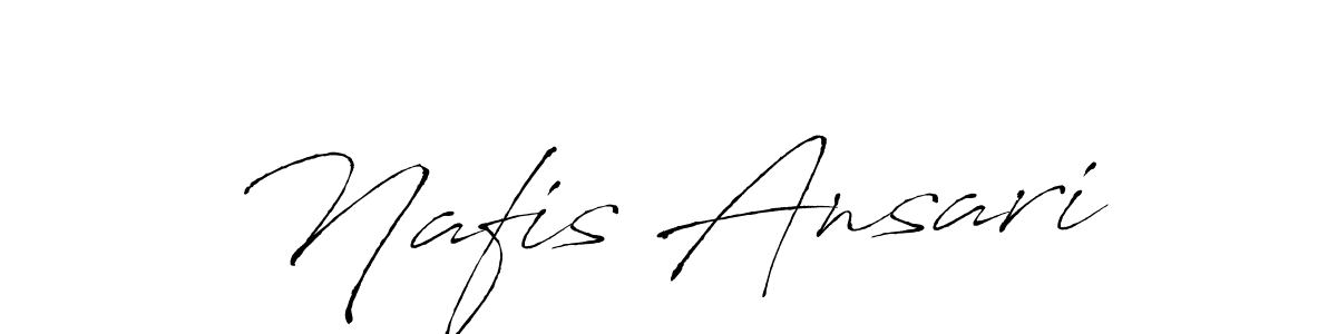 The best way (Antro_Vectra) to make a short signature is to pick only two or three words in your name. The name Nafis Ansari include a total of six letters. For converting this name. Nafis Ansari signature style 6 images and pictures png