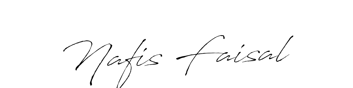 Make a beautiful signature design for name Nafis Faisal. With this signature (Antro_Vectra) style, you can create a handwritten signature for free. Nafis Faisal signature style 6 images and pictures png