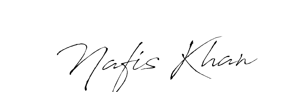 Make a beautiful signature design for name Nafis Khan. With this signature (Antro_Vectra) style, you can create a handwritten signature for free. Nafis Khan signature style 6 images and pictures png