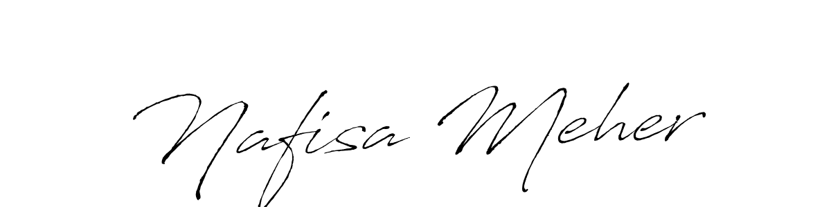 Nafisa Meher stylish signature style. Best Handwritten Sign (Antro_Vectra) for my name. Handwritten Signature Collection Ideas for my name Nafisa Meher. Nafisa Meher signature style 6 images and pictures png