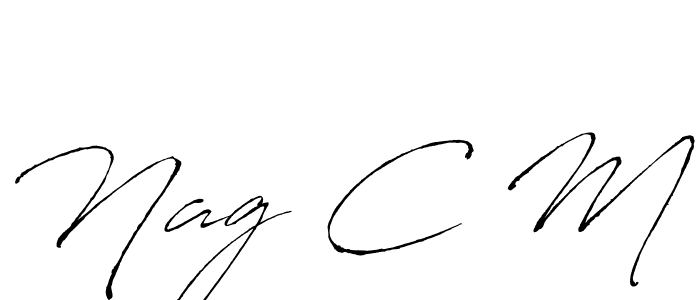 Antro_Vectra is a professional signature style that is perfect for those who want to add a touch of class to their signature. It is also a great choice for those who want to make their signature more unique. Get Nag C M name to fancy signature for free. Nag C M signature style 6 images and pictures png