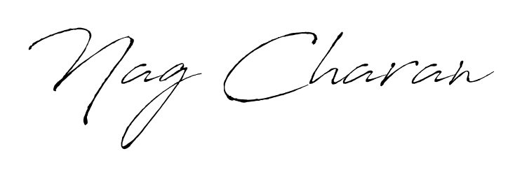 Explore multiple handwriting variations for Nag Charan including this stunning Antro_Vectra design. Free to use across all platforms. Nag Charan signature style 6 images and pictures png