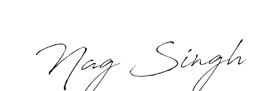 Antro_Vectra is a professional signature style that is perfect for those who want to add a touch of class to their signature. It is also a great choice for those who want to make their signature more unique. Get Nag Singh name to fancy signature for free. Nag Singh signature style 6 images and pictures png