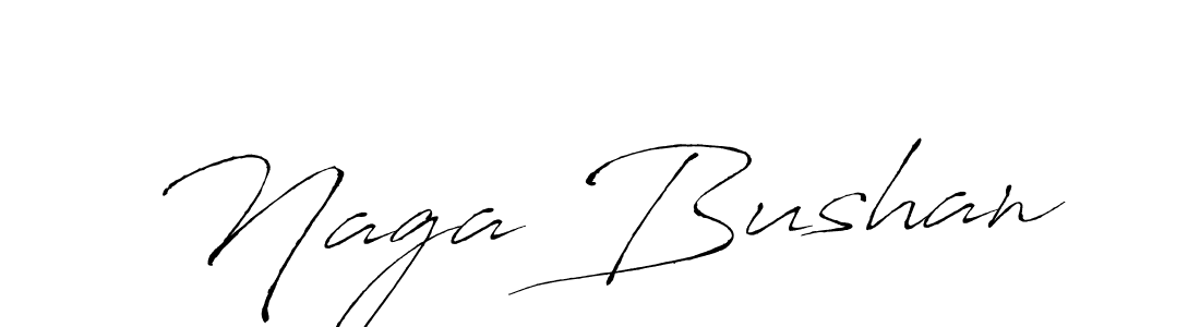 Naga Bushan stylish signature style. Best Handwritten Sign (Antro_Vectra) for my name. Handwritten Signature Collection Ideas for my name Naga Bushan. Naga Bushan signature style 6 images and pictures png