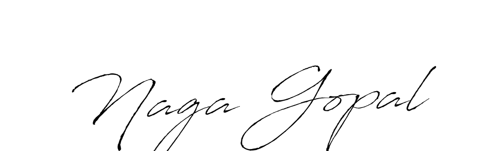 Design your own signature with our free online signature maker. With this signature software, you can create a handwritten (Antro_Vectra) signature for name Naga Gopal. Naga Gopal signature style 6 images and pictures png